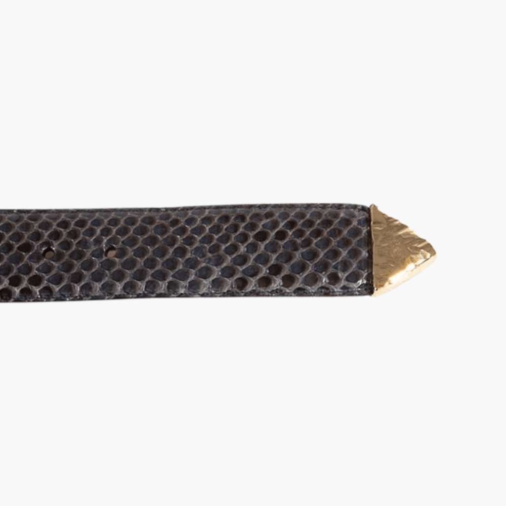Purple Python Skin Belt - Angelo Galasso - Luxury Italian Menswear London