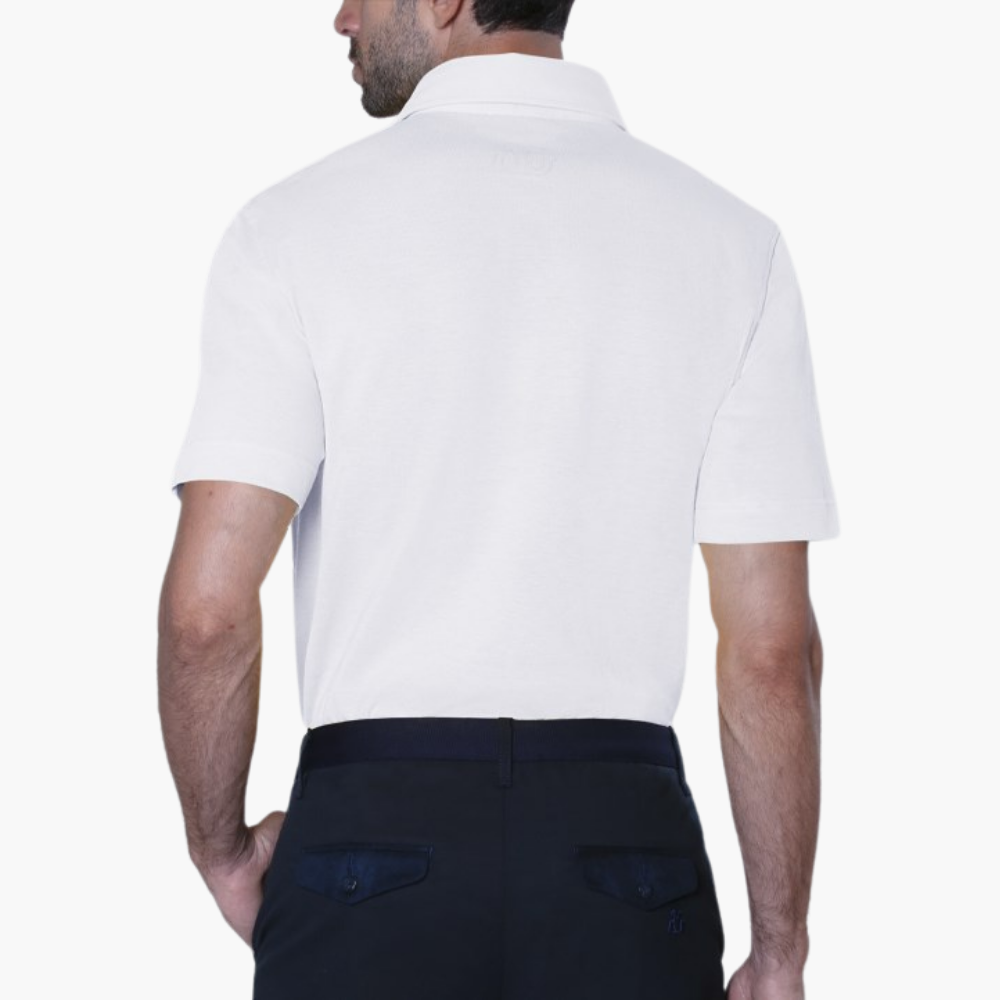 White Signature Logo Polo - A11MR35FL1