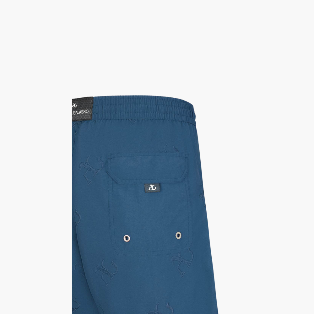 Blue Denim  Swimming Shorts with AG - AG18SQSWI3
