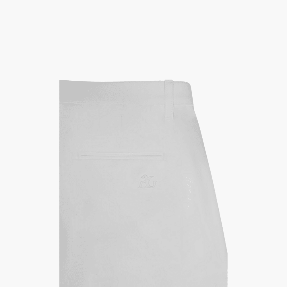 White Regular Chinos - Angelo Galasso - Luxury Italian Menswear London