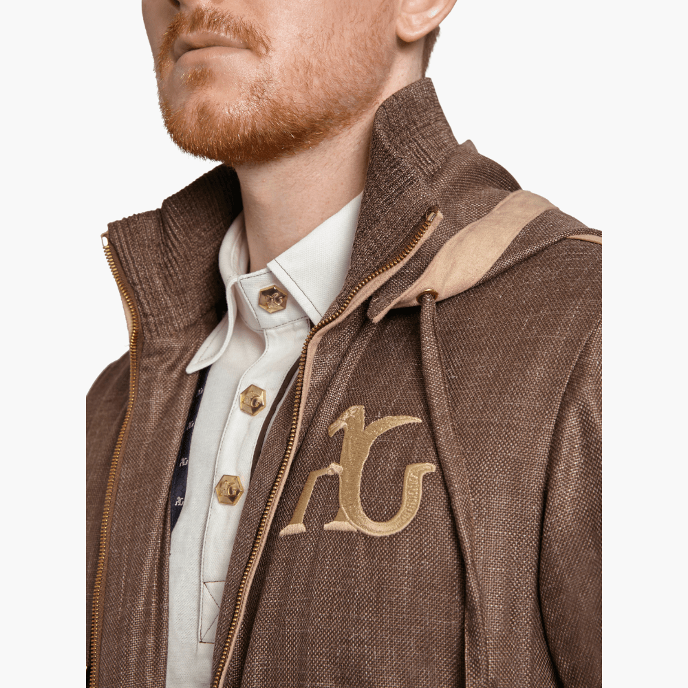 Brown Tracksuit with AG Logo - Angelo Galasso - Luxury Italian Menswear London