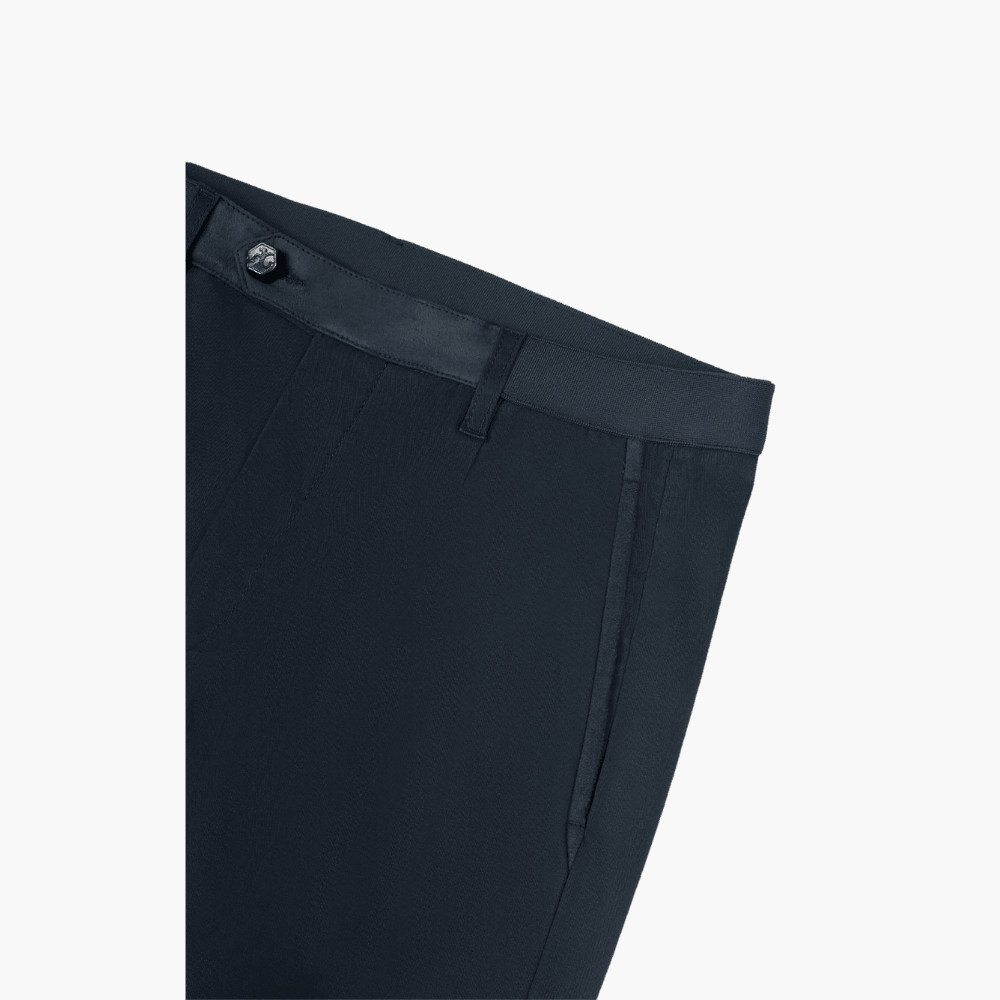 Blue Regular Chinos - Angelo Galasso - Luxury Italian Menswear London