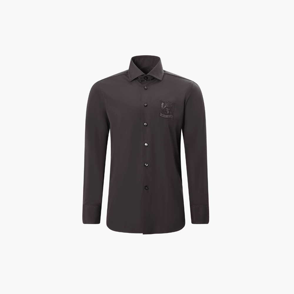 Green Exagon Stitched Mason Shirt - Angelo Galasso - Luxury Italian Menswear London