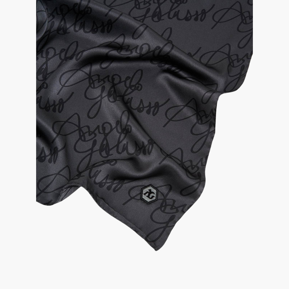 Grey Silk Signature Scarf - A21MA13001