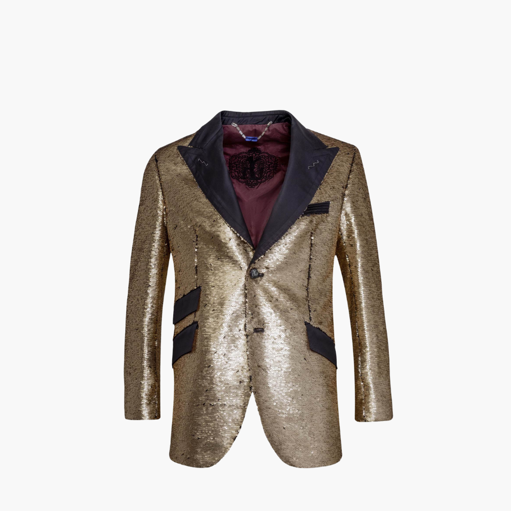 Gold Sequins Blazer - 18W2RIV04F