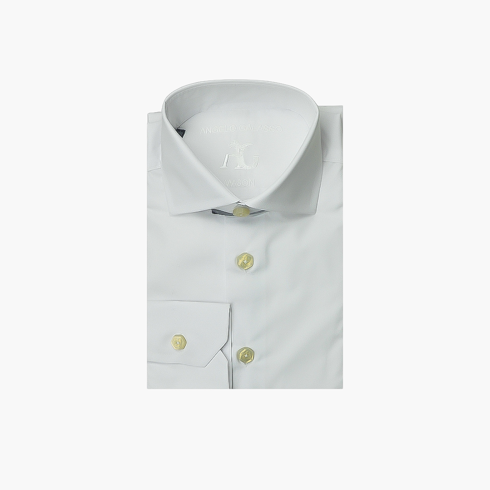White Twill Mason Shirt -