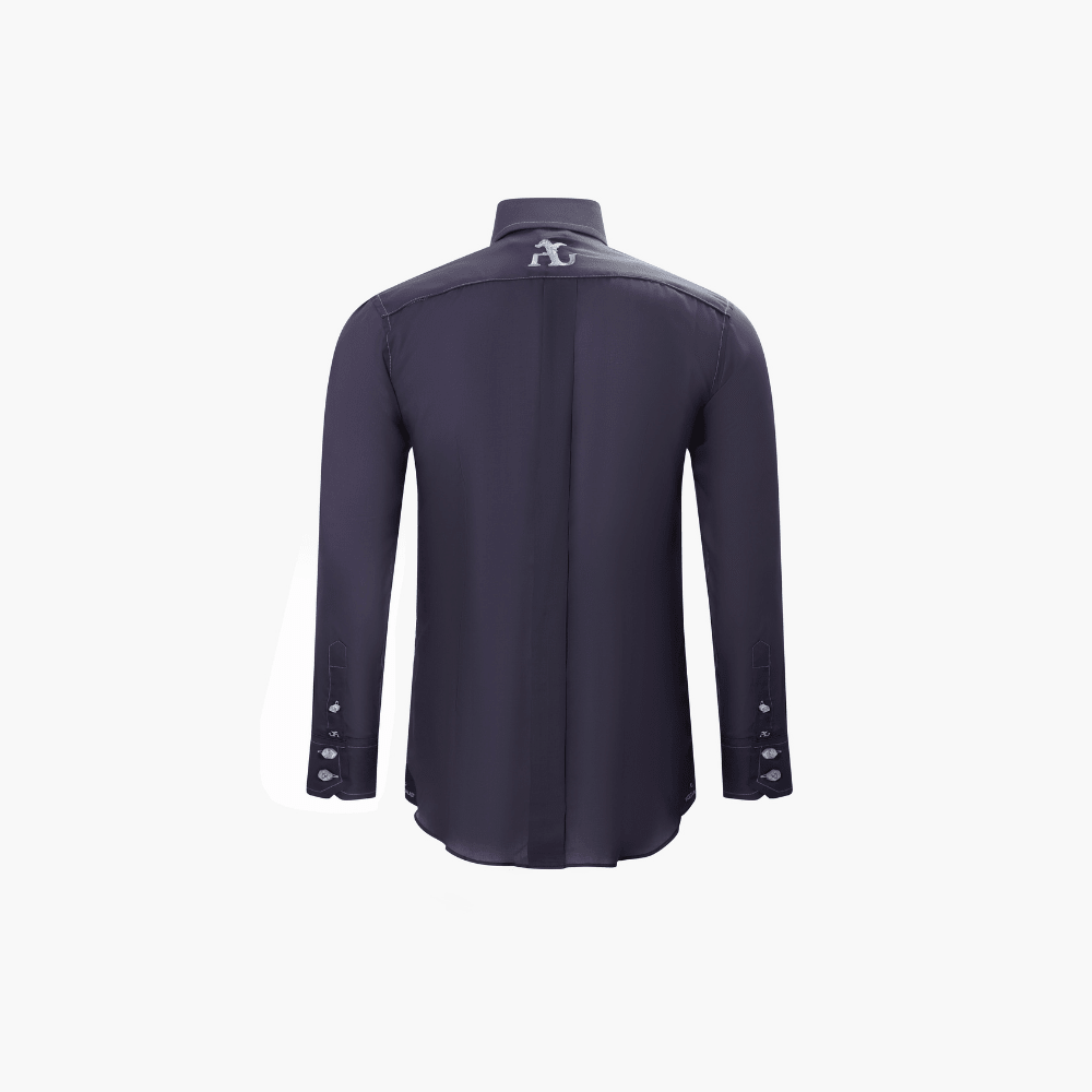 Navy Blue Corleone Shirt - Angelo Galasso - Luxury Italian Menswear London