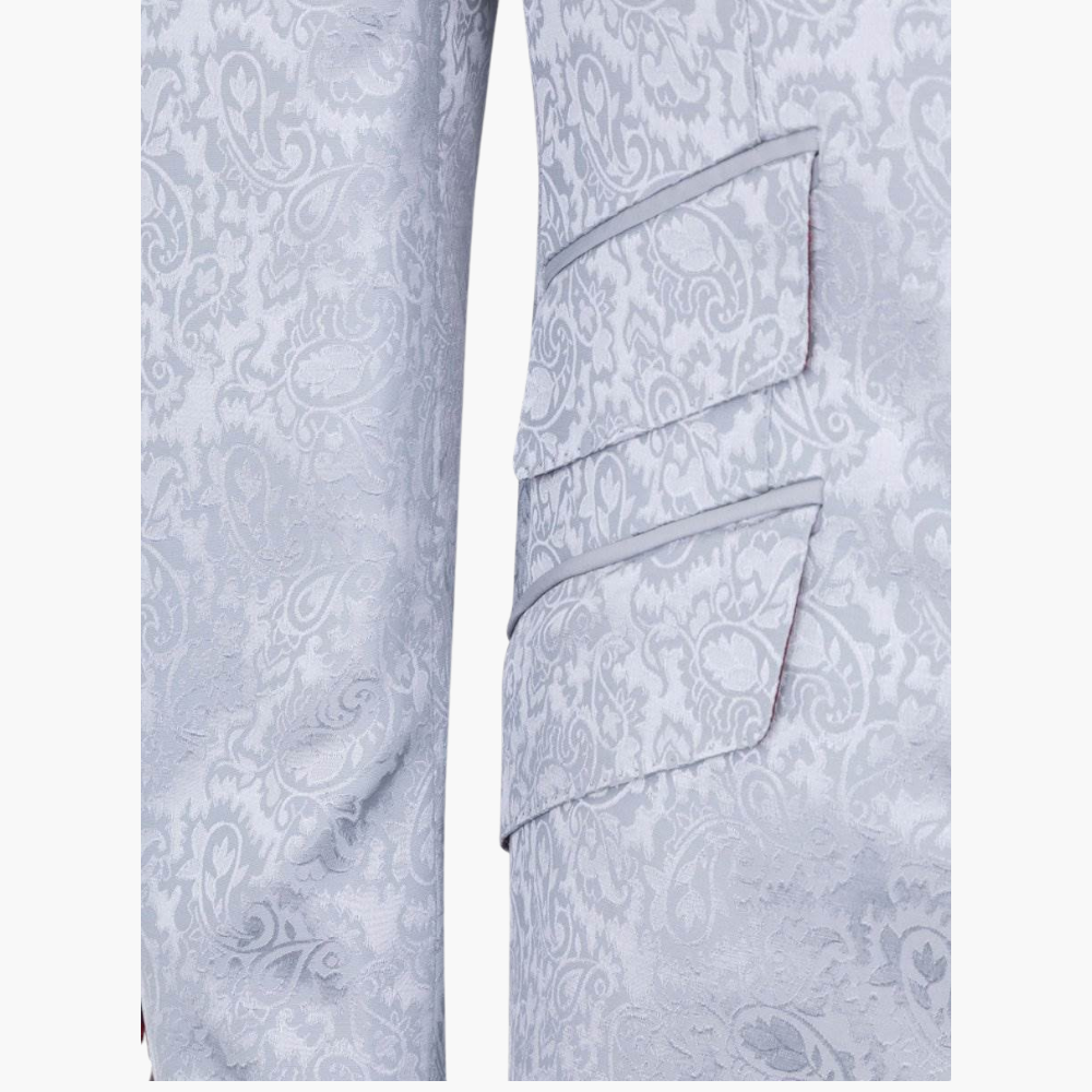 Silver Paisley Blazer