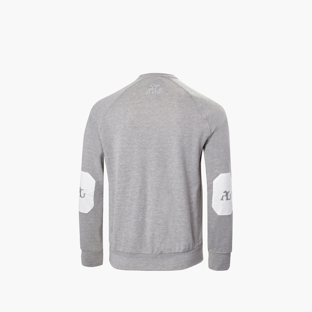 Light Grey Sweatshirt Dragoon Logo - B11MR27001