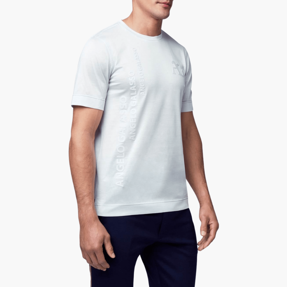 Logo Print C-neck T-shirt - Angelo Galasso - Luxury Italian Menswear London