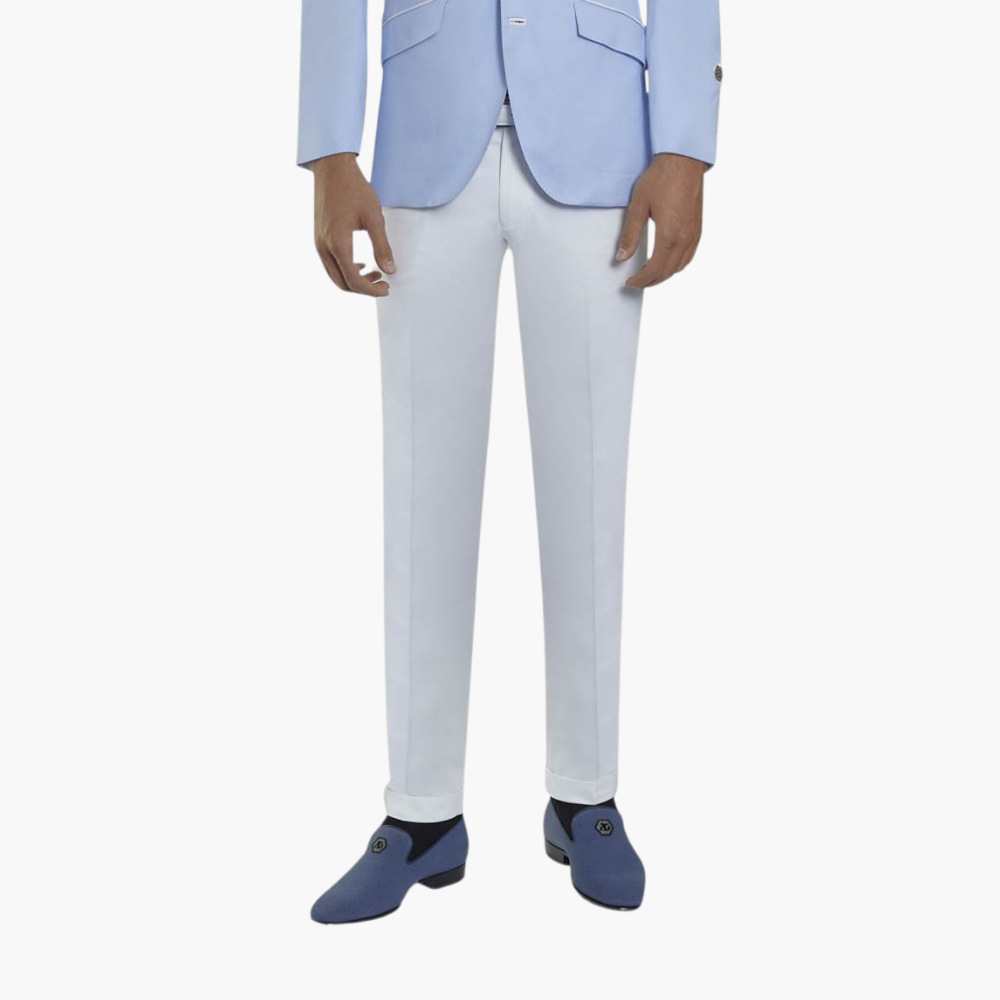 White Regular Chinos - A11MR252F2