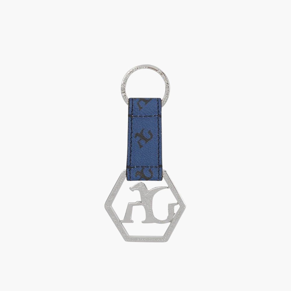 Monogram Silver Keychain