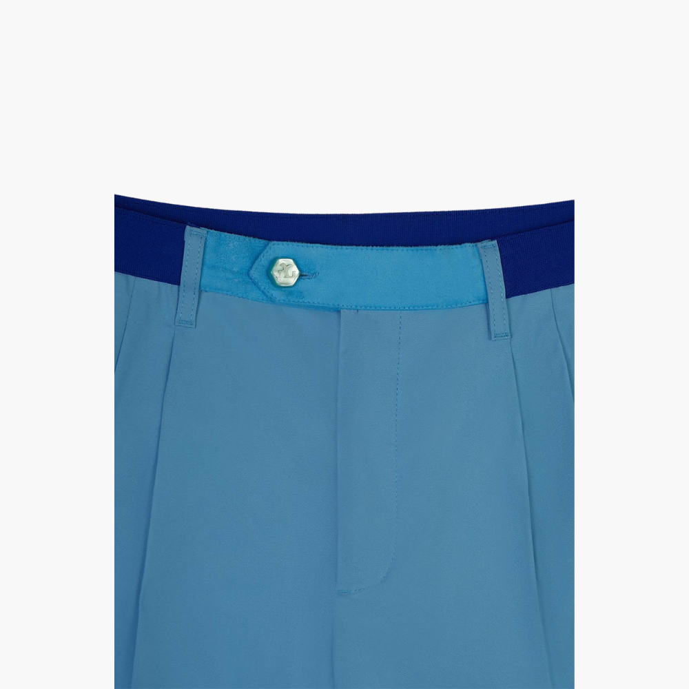 Light Blue Double Pleat Chinos - A11MR2507F
