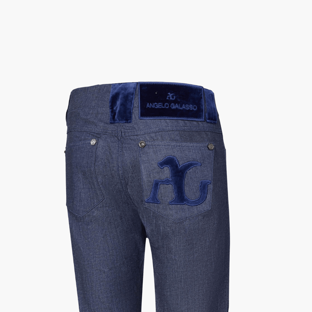 Angelo Galasso Jeans with Velvet - Angelo Galasso - Luxury Italian Menswear London