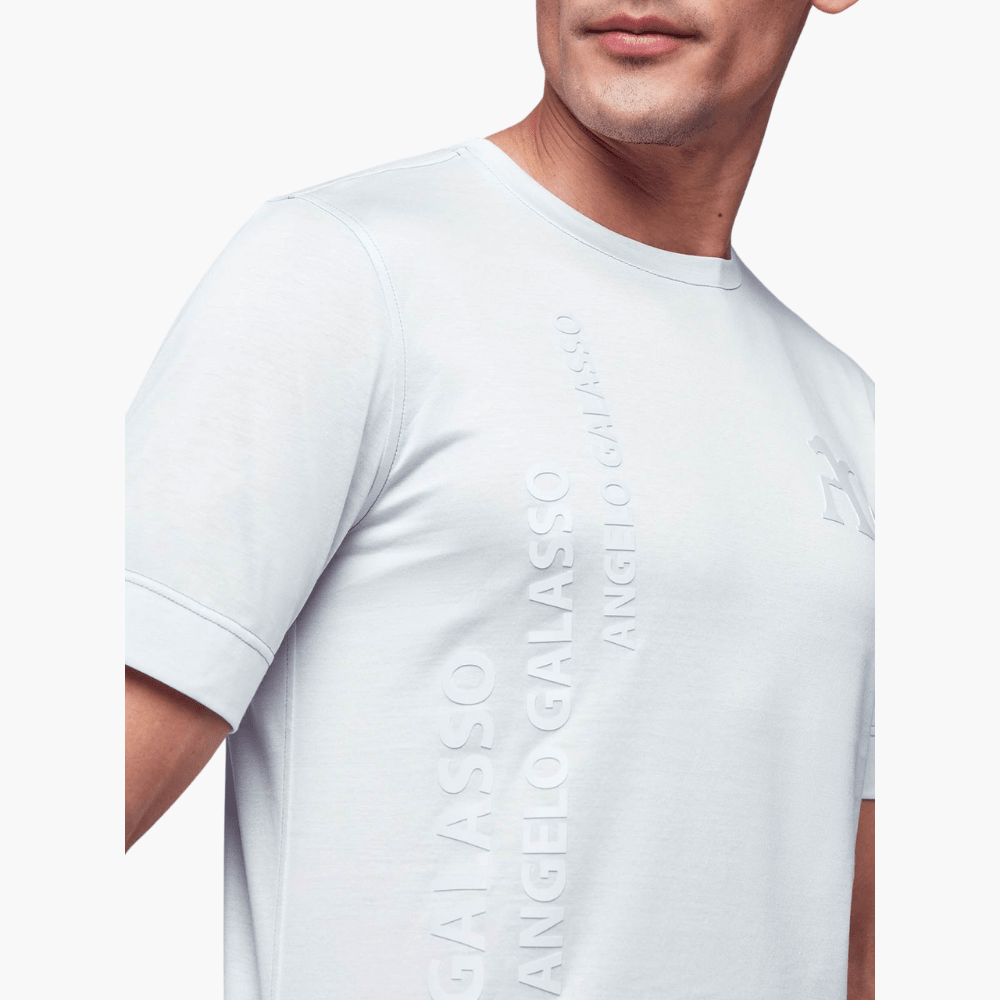 Logo Print C-neck T-shirt - Angelo Galasso - Luxury Italian Menswear London