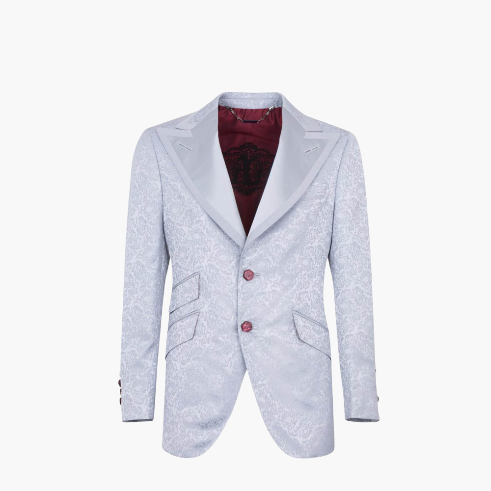 Silver Paisley Blazer
