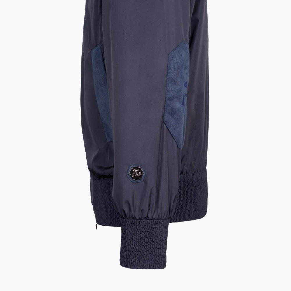 Blue Nylon Bomber Jacket - 19S4VUO02