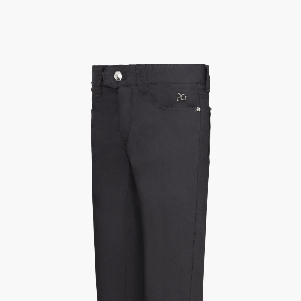 Grey & Grey Cotton Jeans with Shield - Z21MR0401F