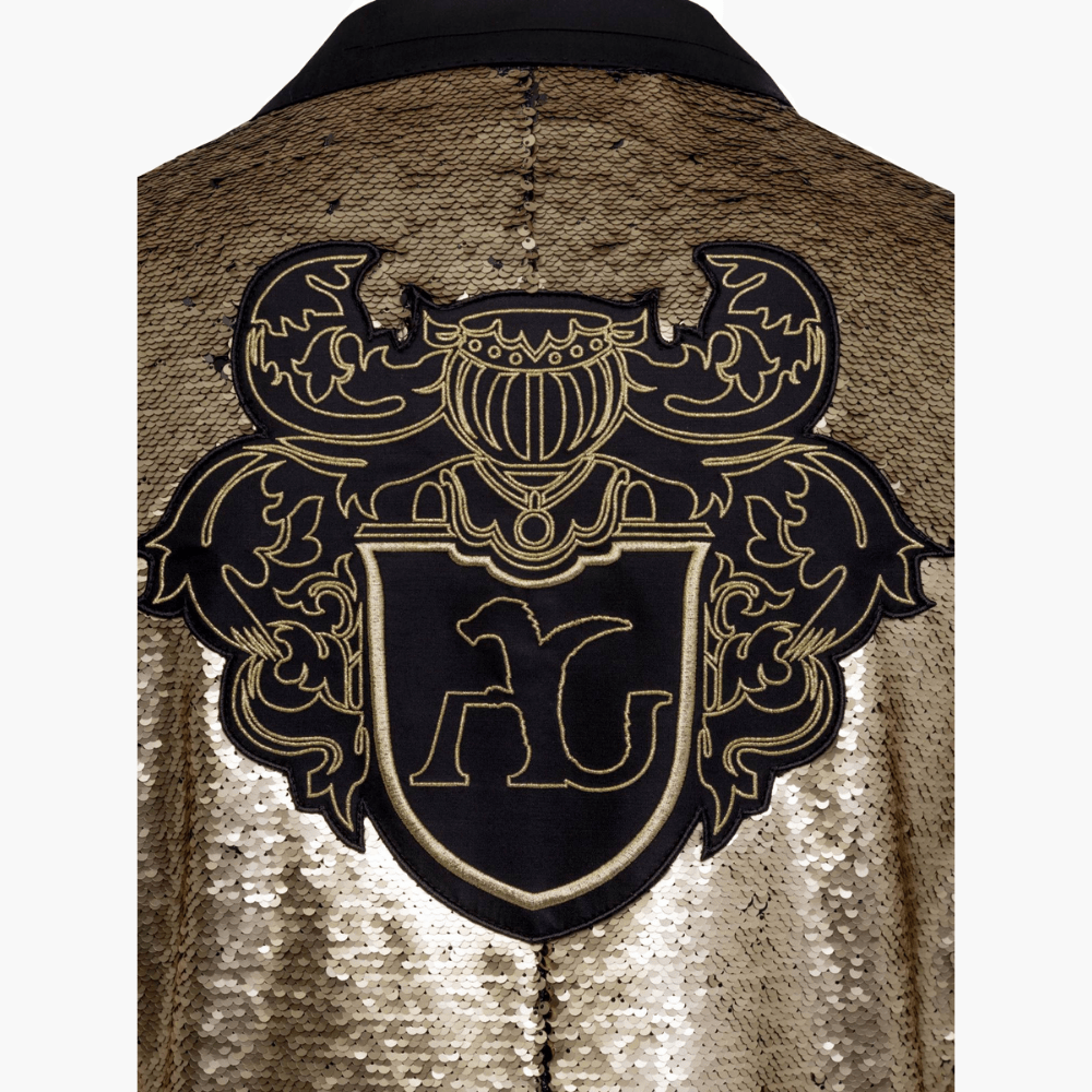 Gold Sequins Blazer - Angelo Galasso - Luxury Italian Menswear London