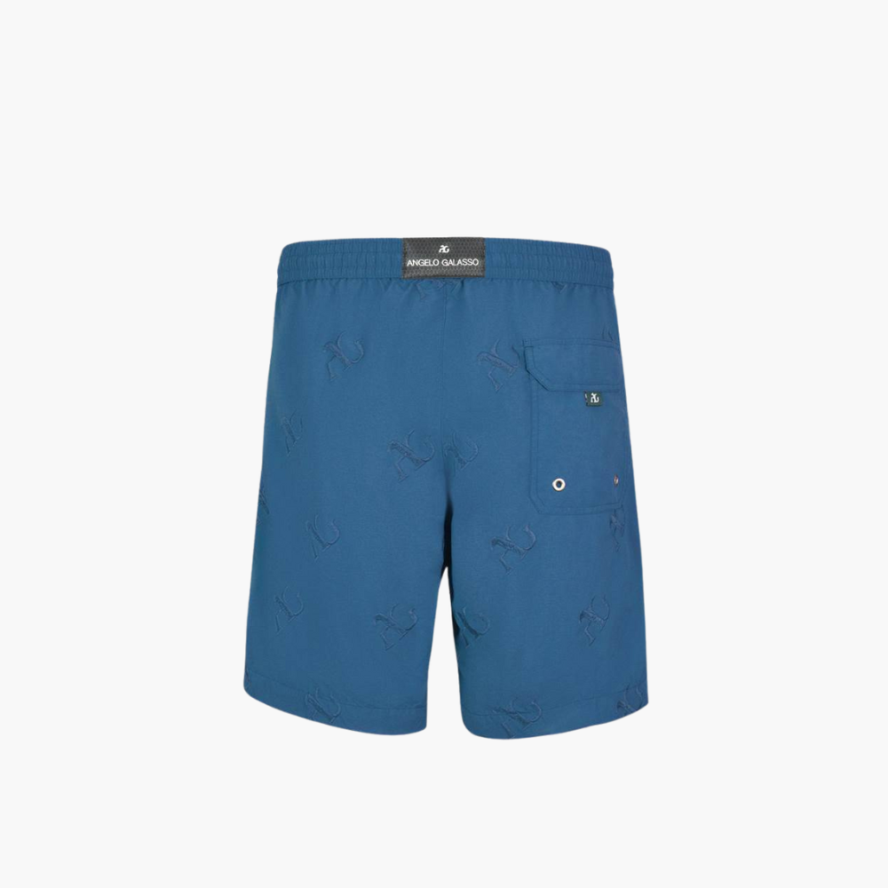 Blue Denim  Swimming Shorts with AG - AG18SQSWI3