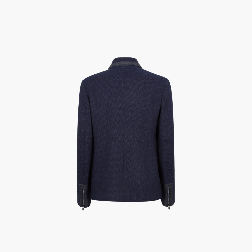Navy Blue Cotton Jacket