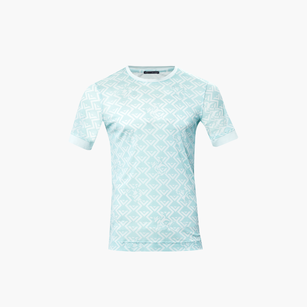 Light Green Silk Optical T-Shirt - B11MR17003