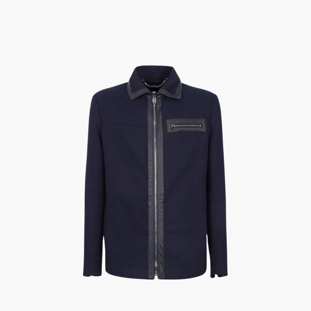 Navy Blue Cotton Jacket