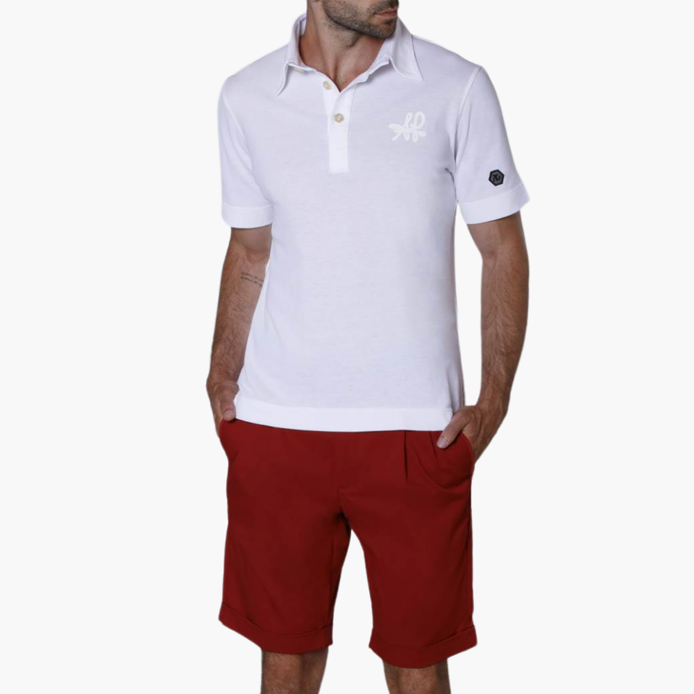 White Signature Logo Polo - A11MR35FL1