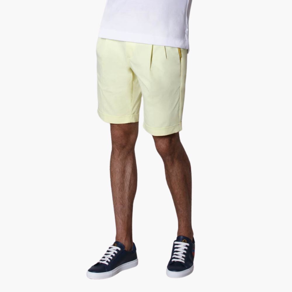 Yellow Cotton Summer Bermuda - A11MR2601F