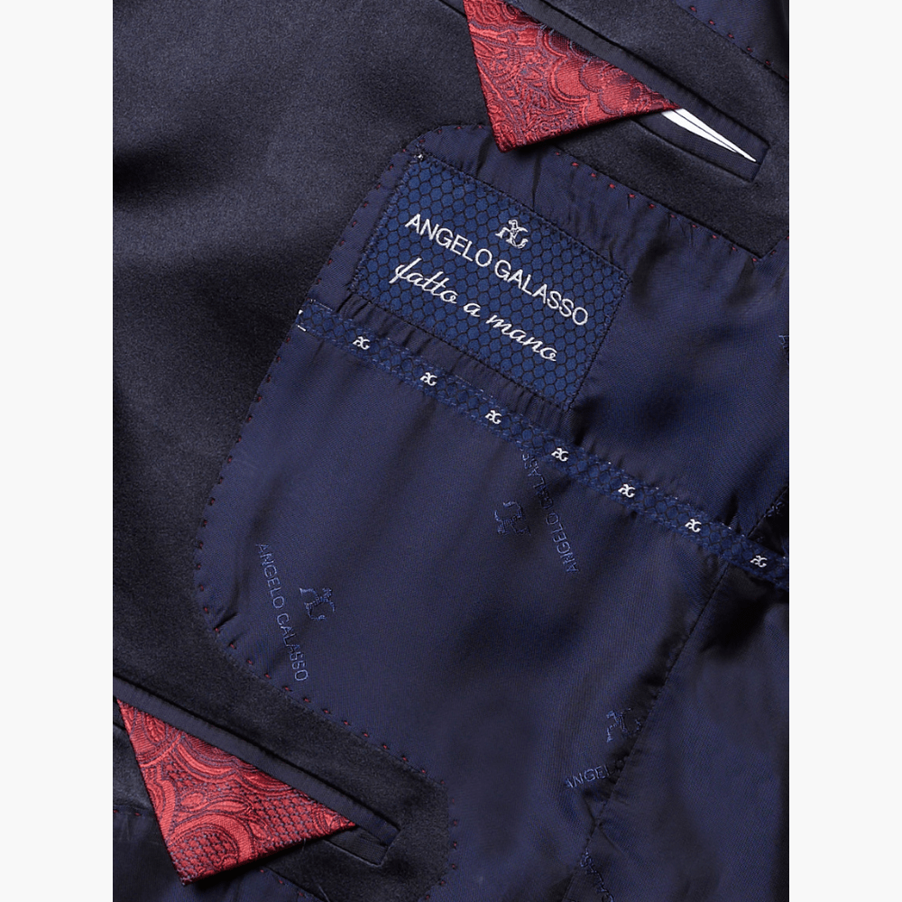 Red Paisley Blazer - Angelo Galasso - Luxury Italian Menswear London