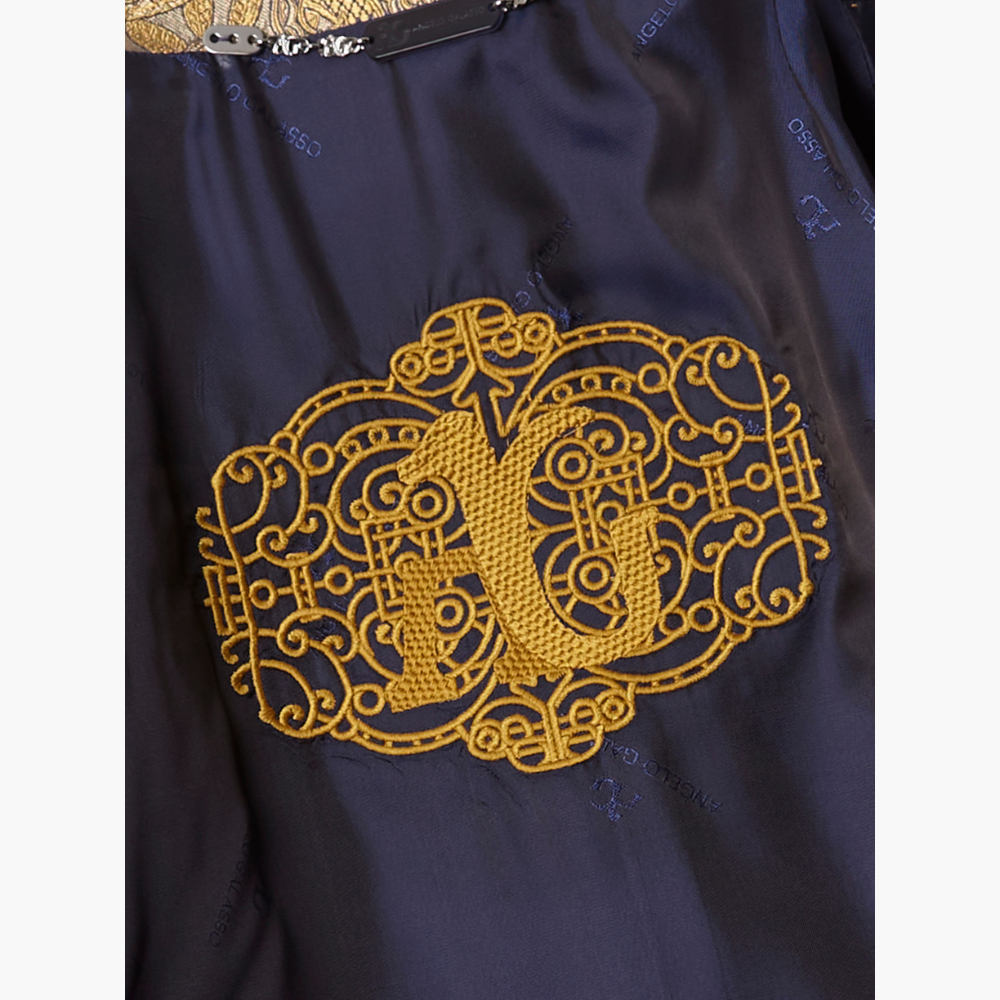 Gold Paisley Blazer - B11MR37011