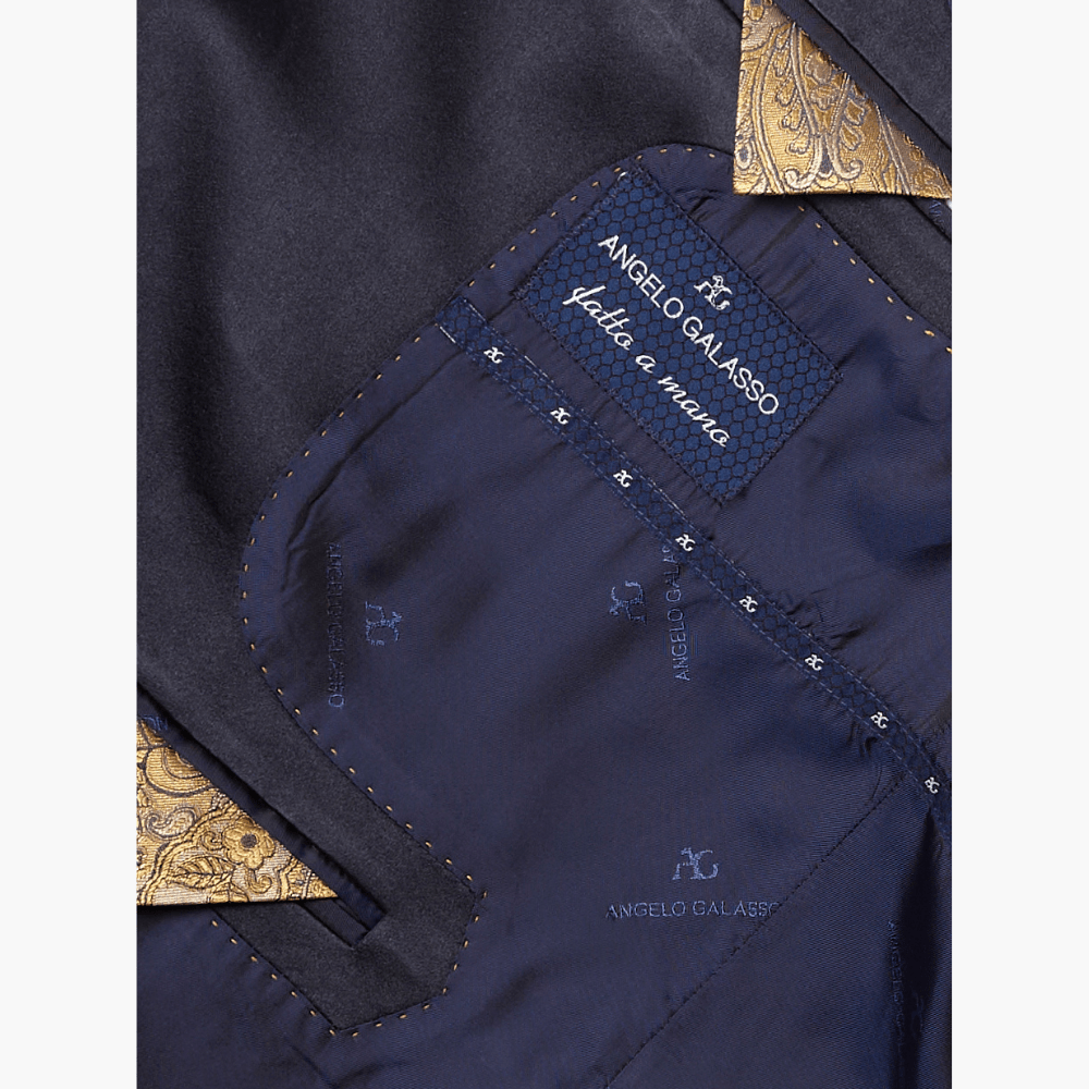 Gold Paisley Blazer - Angelo Galasso - Luxury Italian Menswear London