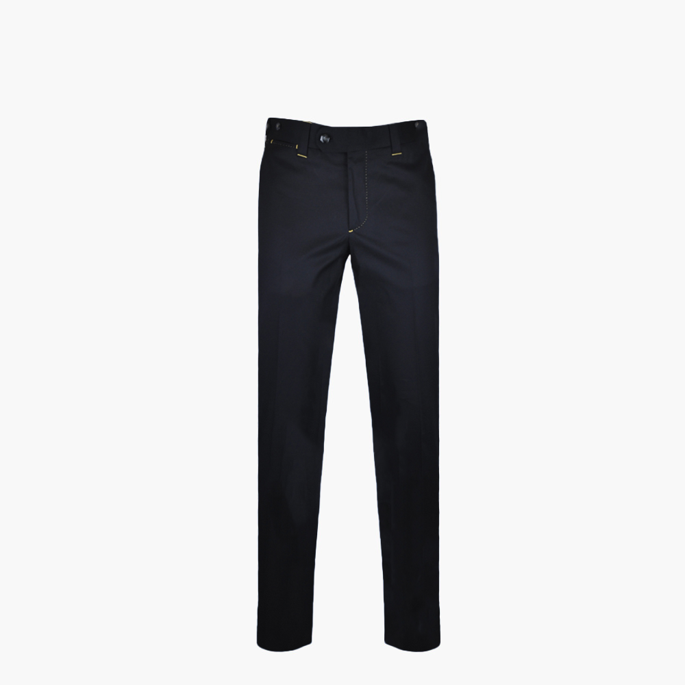 Black Piping Trousers - AG23S7RIV01FL