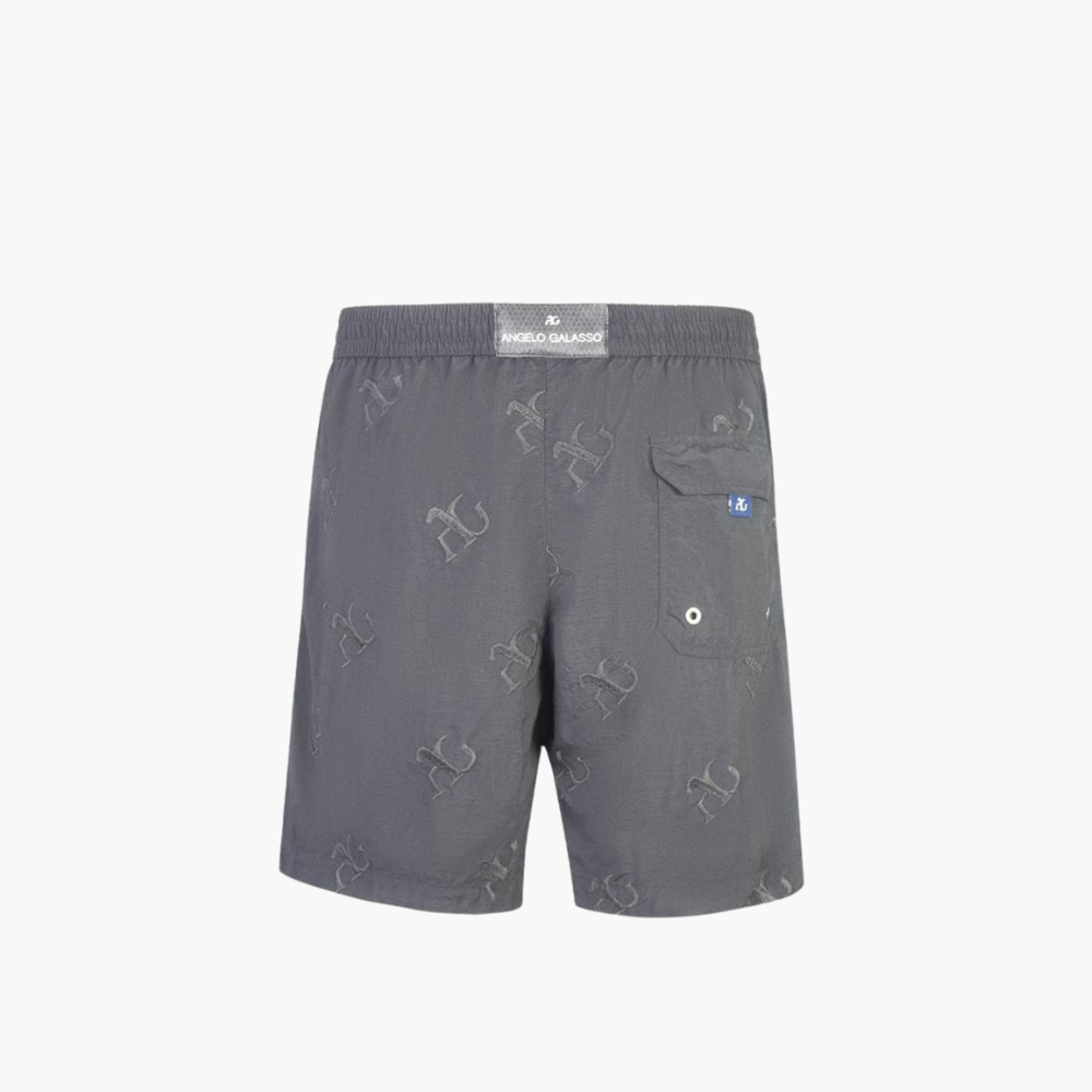 Grey Swimming Shorts with AG - AG18SQSWI3