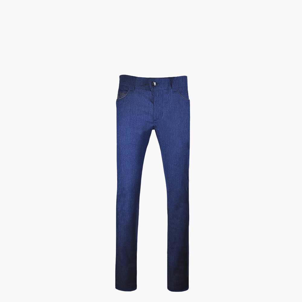 Blue Python Jeans - Angelo Galasso - Luxury Italian Menswear London