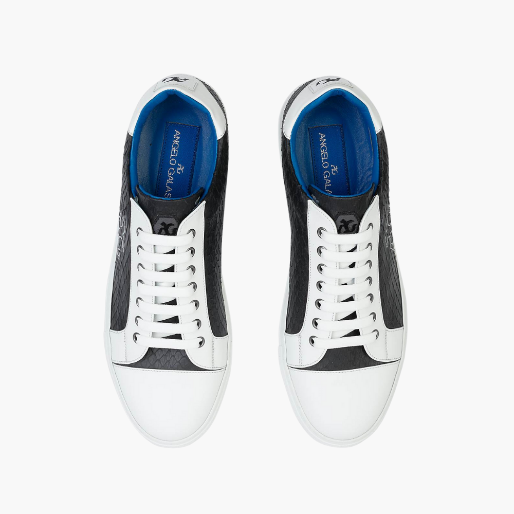 Black Exotic Skin Trainers - A11MS1805F