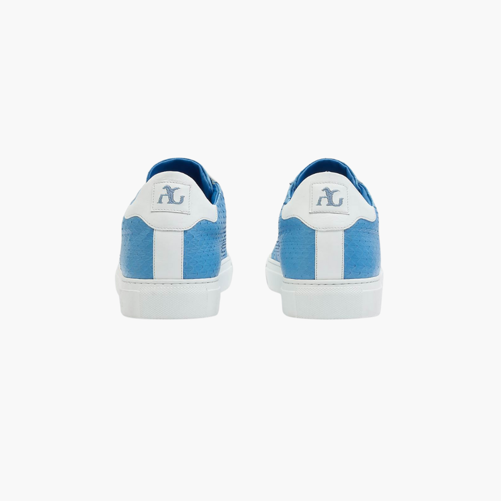 Blue Exotic Skin Trainers - A11MS1805F