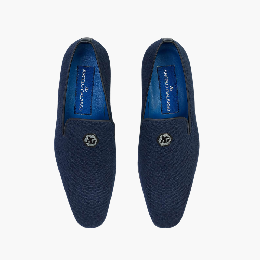 Navy Blue Summer Canvas Slip On - A11MS20FL1