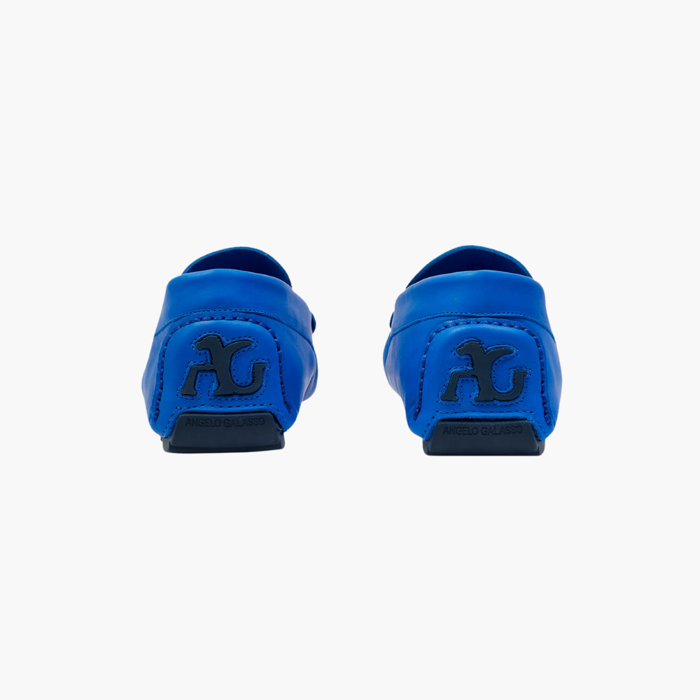 Royal Blue Calfskin Driver Shoes - A11MS2101F