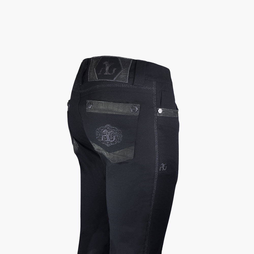 Black Crocodile Filigrana Jeans