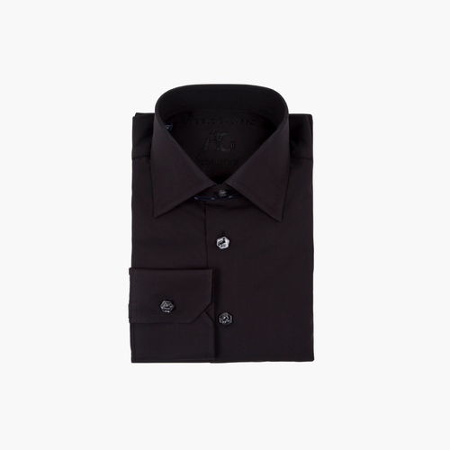 Black Classic Corleone Shirt Angelo Galasso