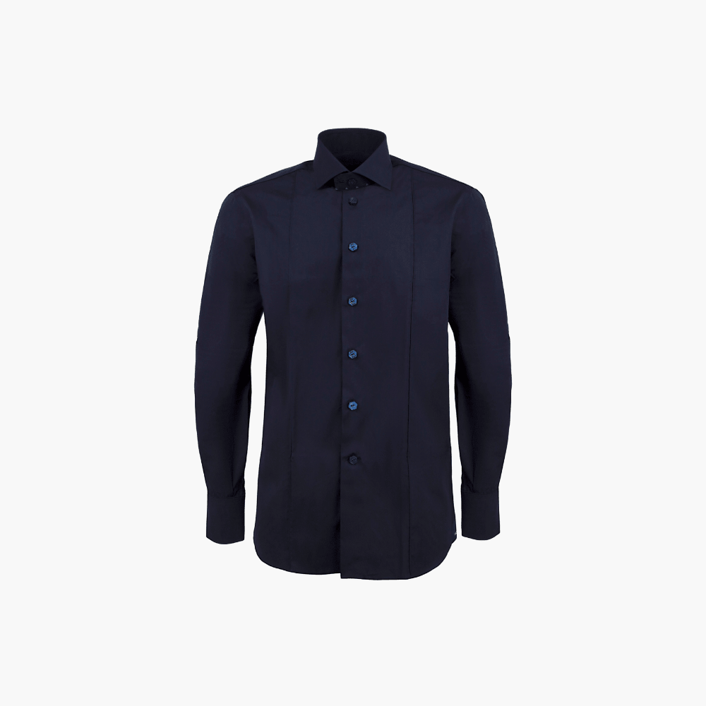 Blue Classic Mason Shirt - Angelo Galasso - Luxury Italian Menswear London