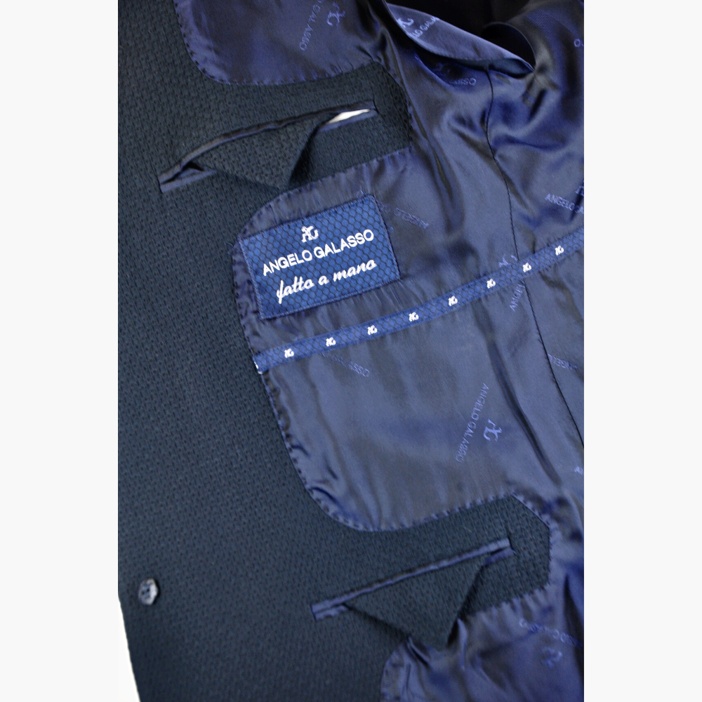 Blue Wool Dragoon Blazer - A21MR37002