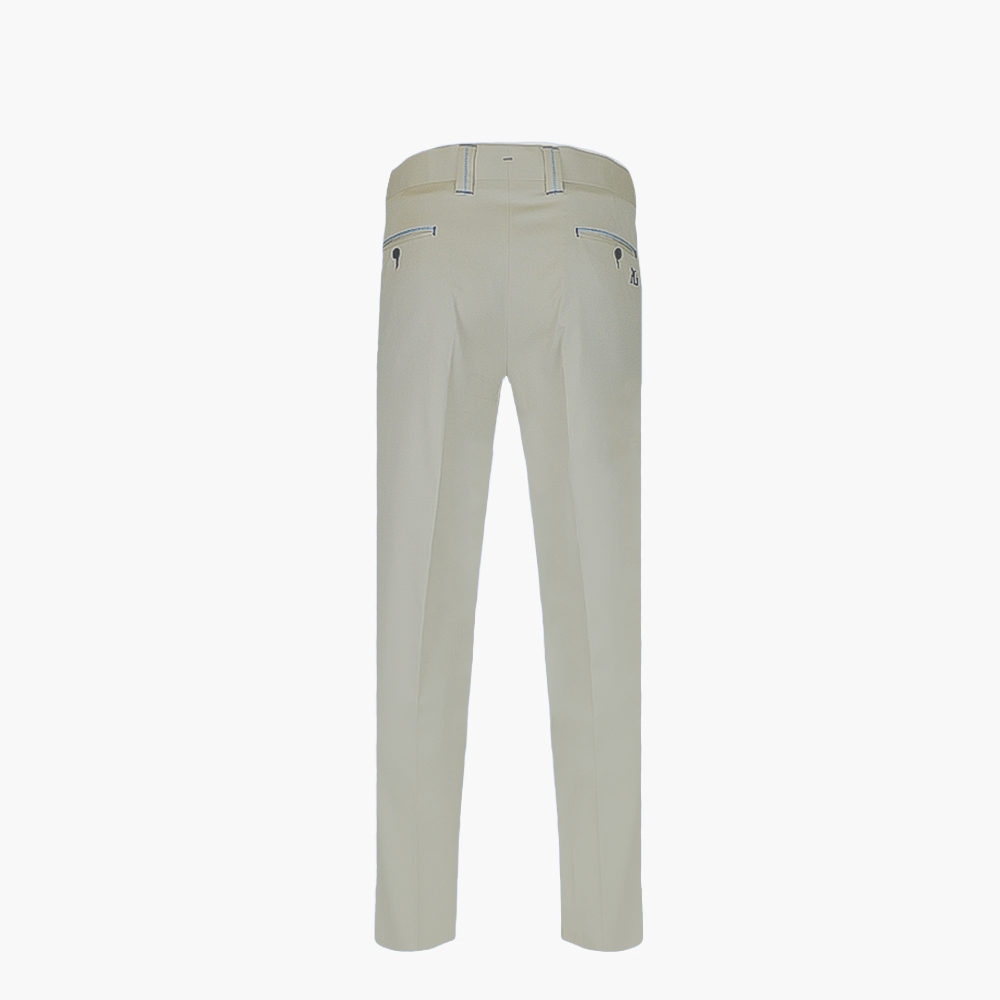 Beige Piping Trousers - A23S7RIV02FL