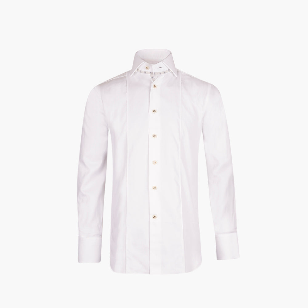 White Classic Cotton Mason Shirt - AG1HASCO02