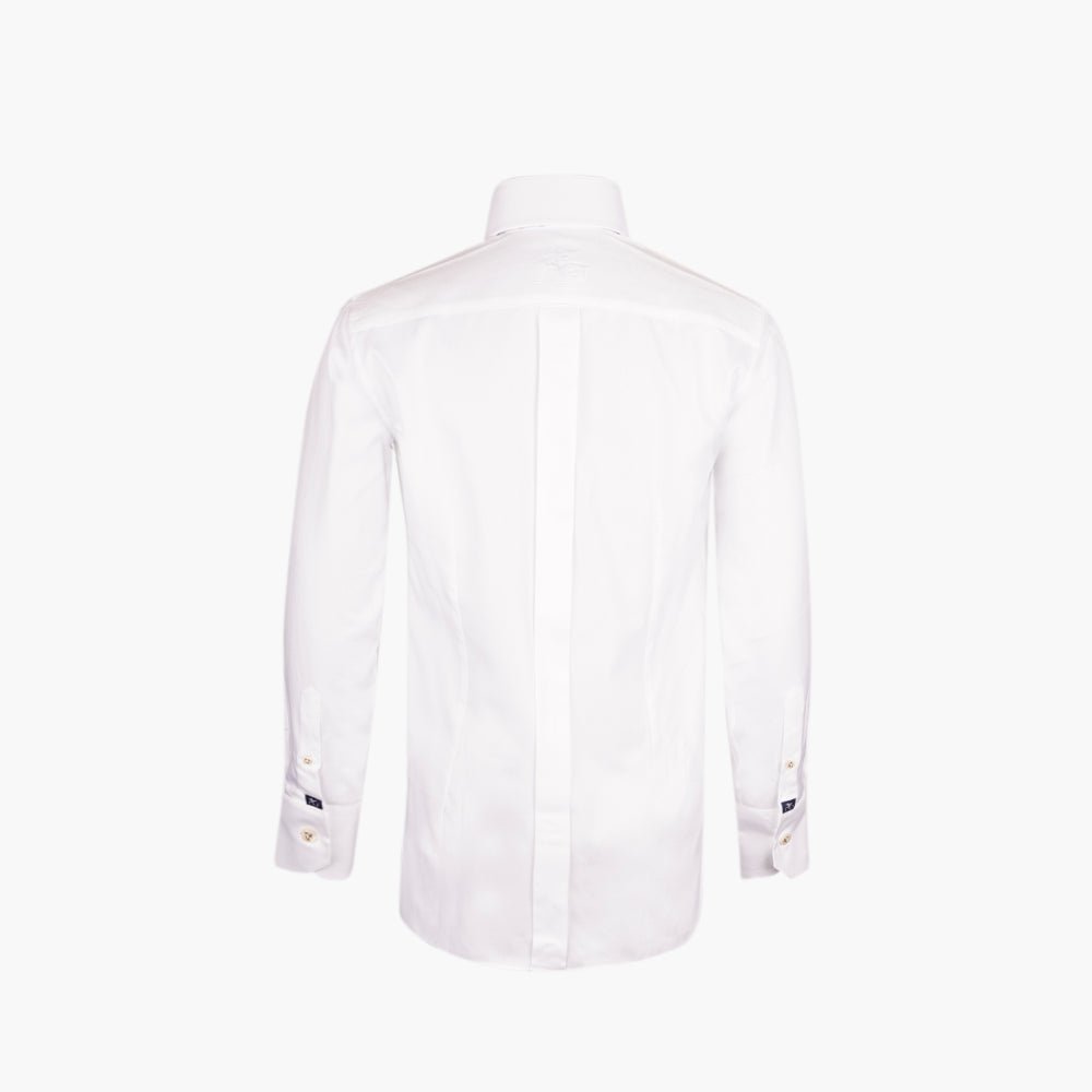 White Classic Cotton Mason Shirt - Angelo Galasso - Luxury Italian Menswear London