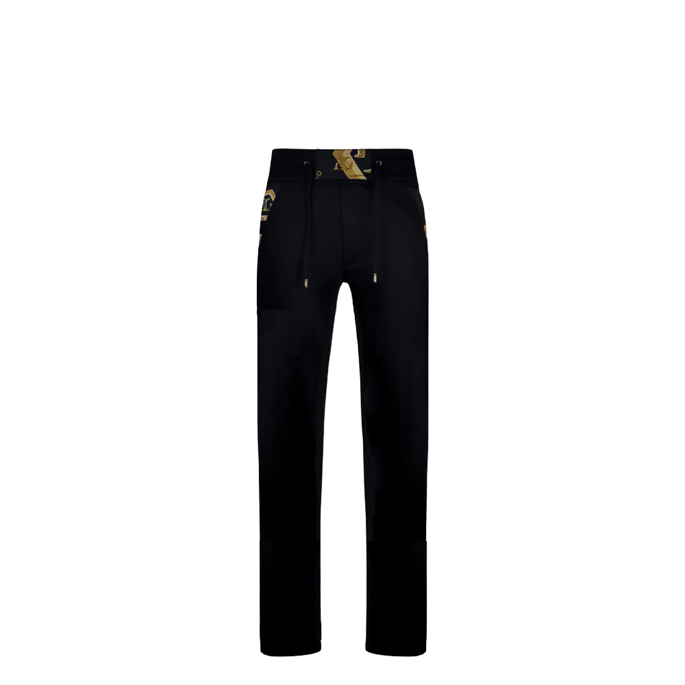 Black & Bronze Custom Printed Silk Tracksuit - Angelo Galasso - Luxury Italian Menswear London
