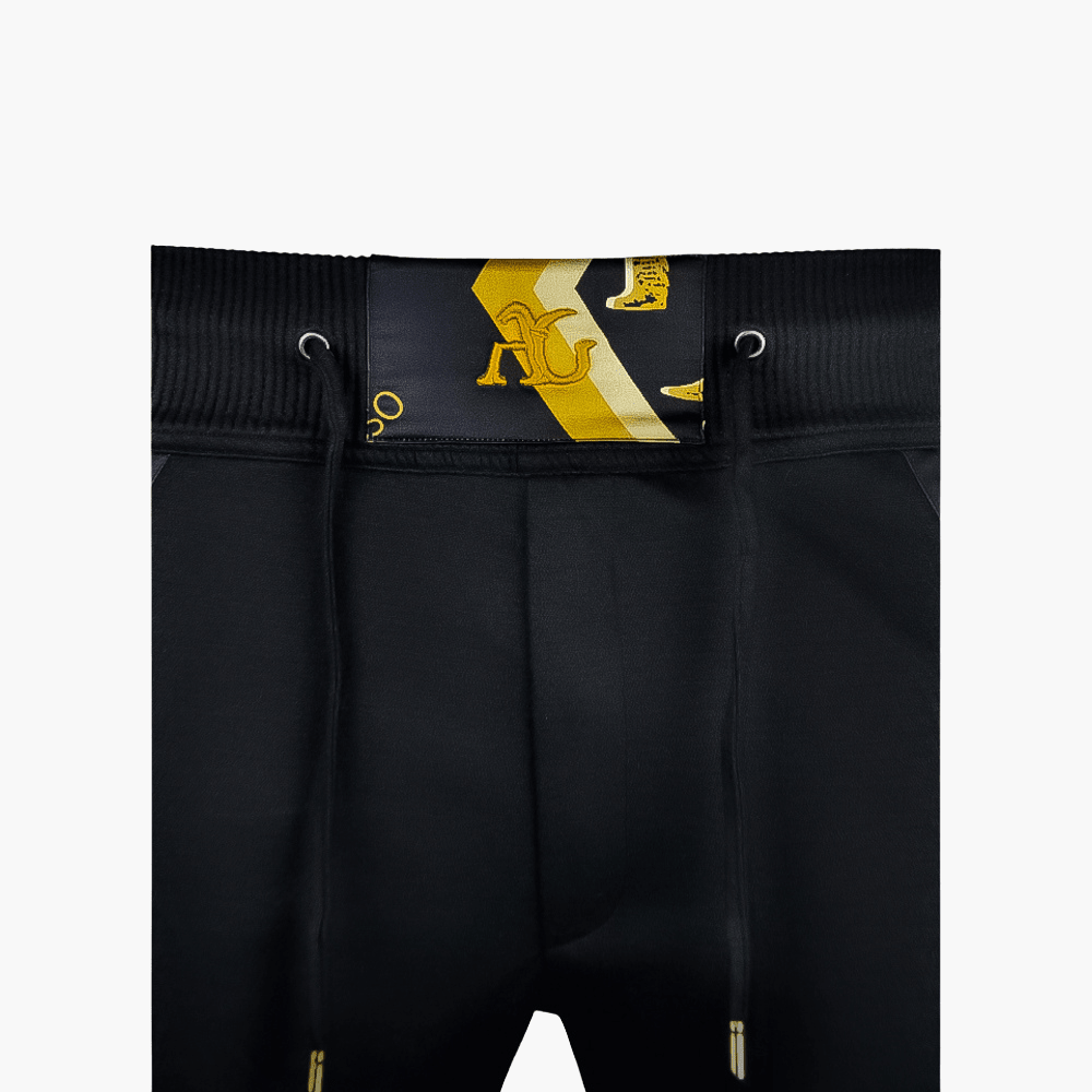 Black & Bronze Custom Printed Silk Tracksuit - Angelo Galasso - Luxury Italian Menswear London