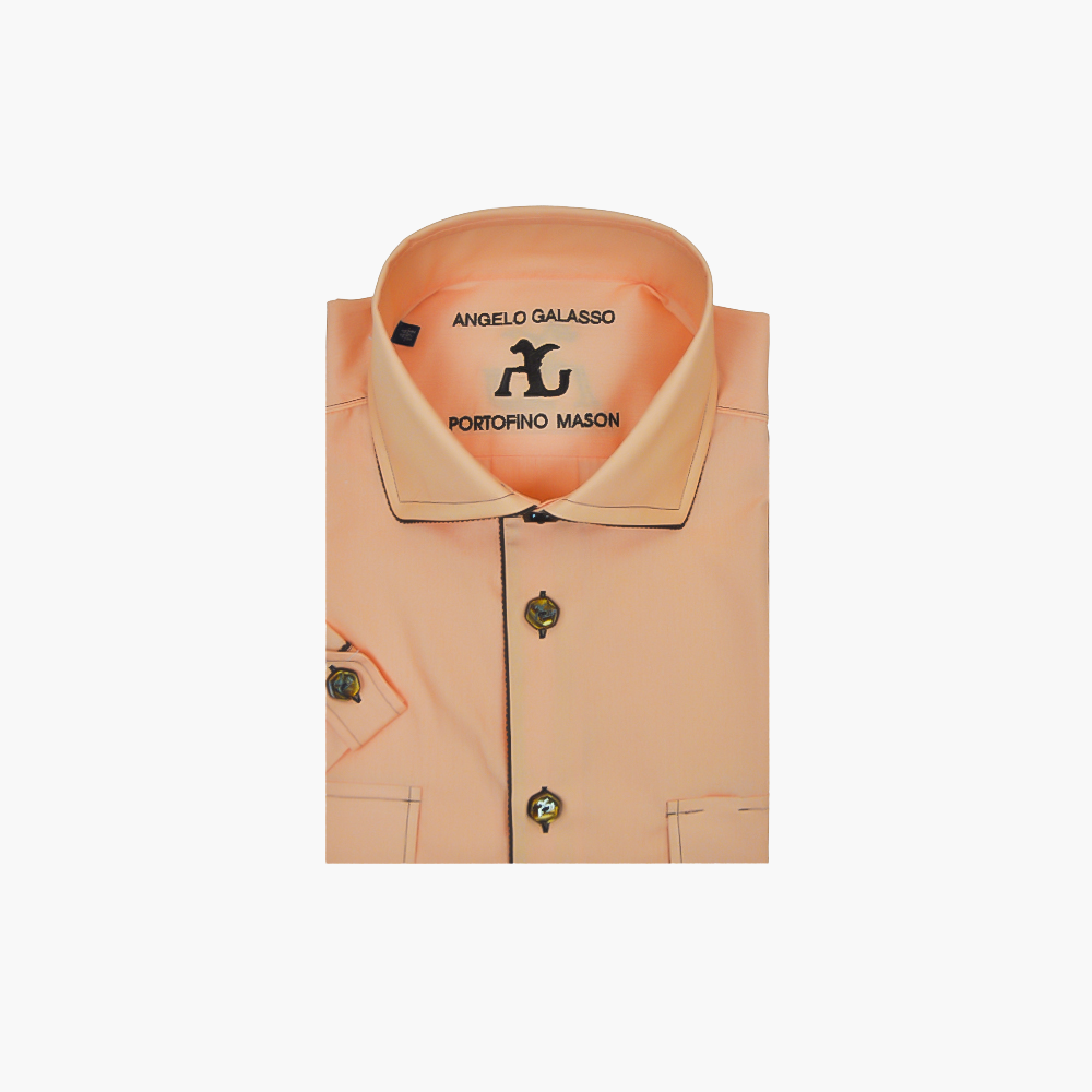 Orange  Short Sleeves Portofino/Mason Shirt