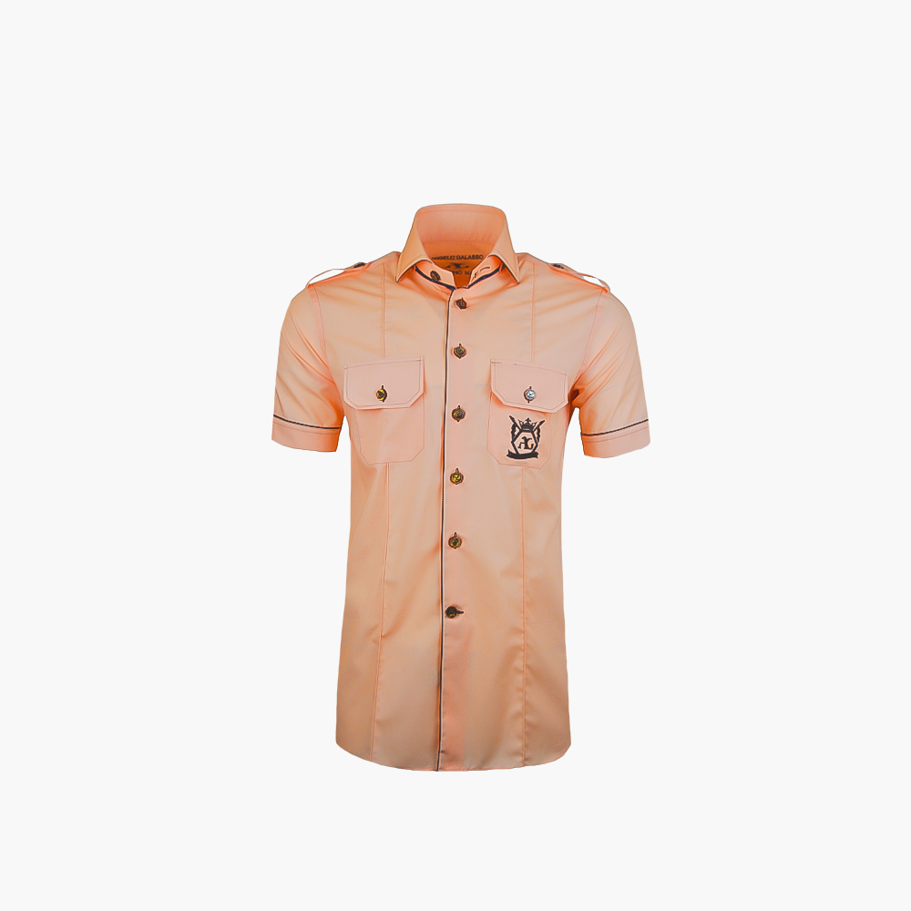 Orange  Short Sleeves Portofino/Mason Shirt